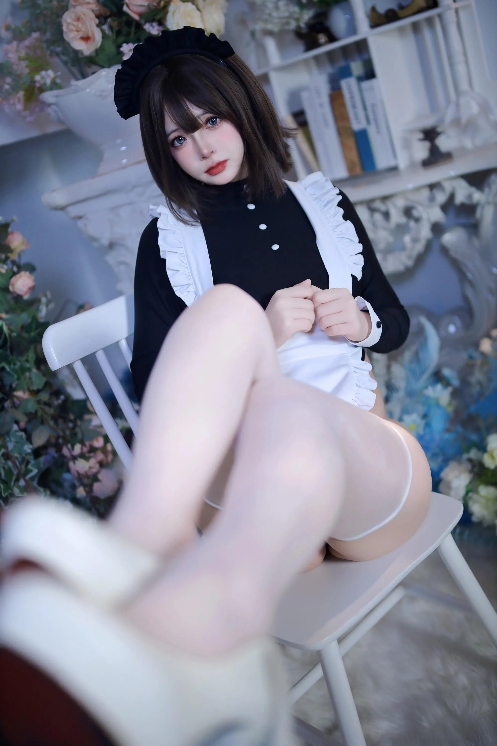 疯猫ss – NO.137 少女衣橱 连体女仆装 [58P]插图8